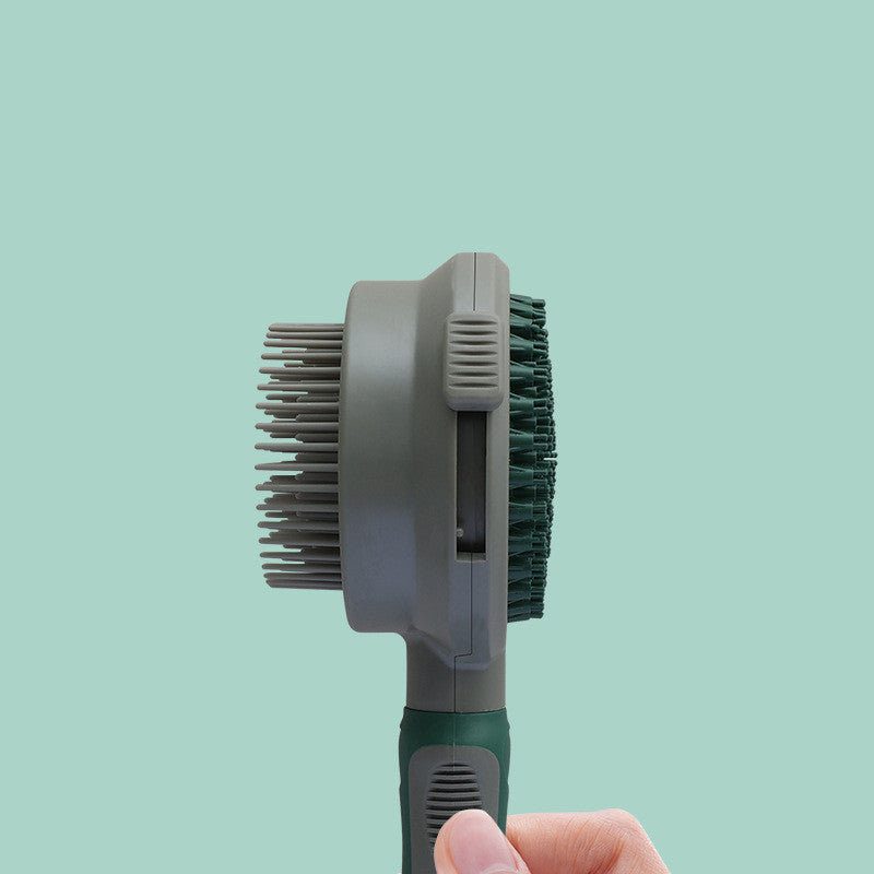 Groom, Massage, & Clean with the 2-in-1 Slicker Brush