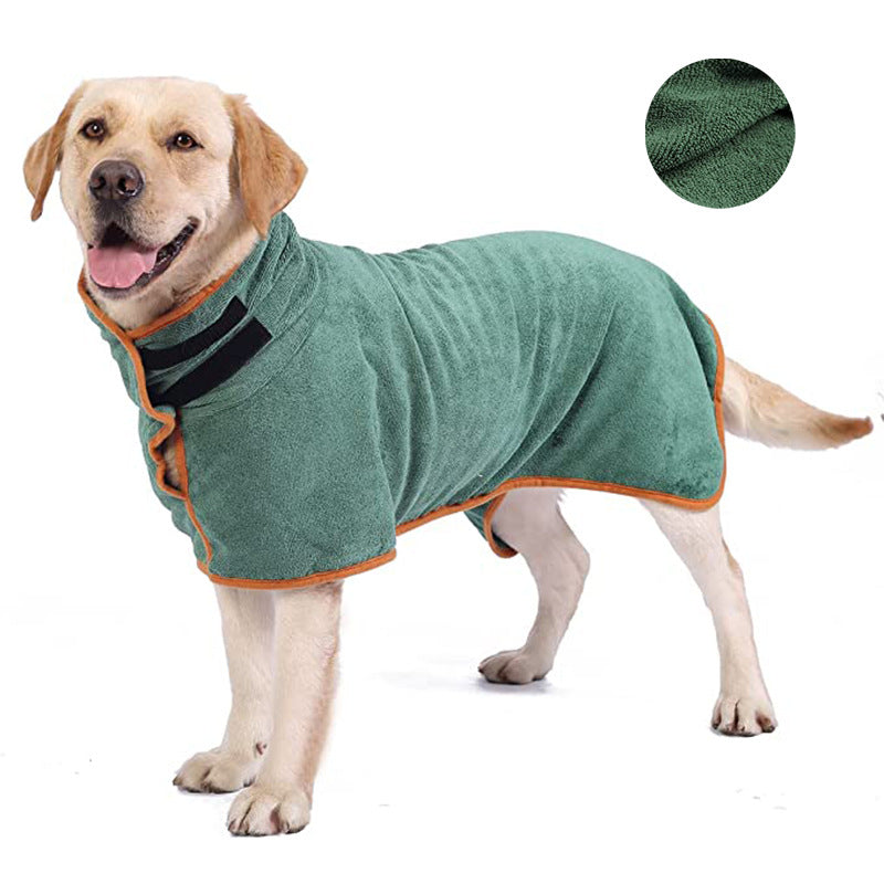 Snuggle Dry: The Ultra-Absorbent Microfiber Pet Bathrobe