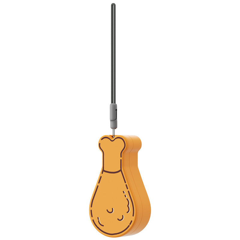 Hydrate & Snack: The Portable Chicken Drumstick Pet Feeder