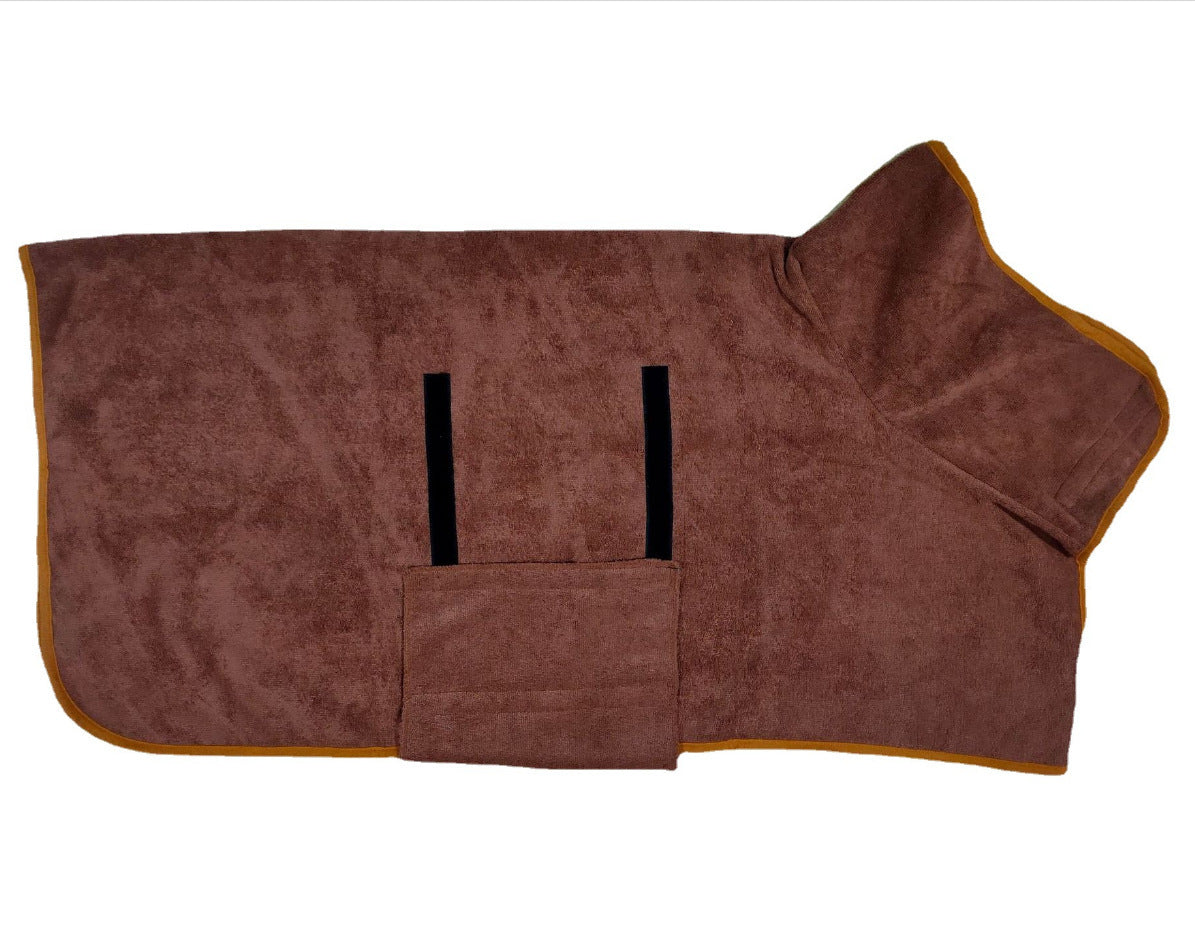 Snuggle Dry: The Ultra-Absorbent Microfiber Pet Bathrobe