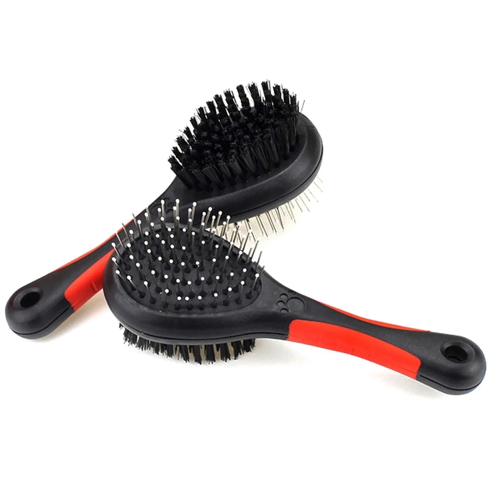 Professional 2-in-1 Grooming Brush for a Shinier, Cleaner Pet