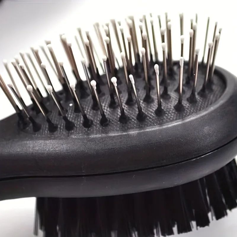 Professional 2-in-1 Grooming Brush for a Shinier, Cleaner Pet