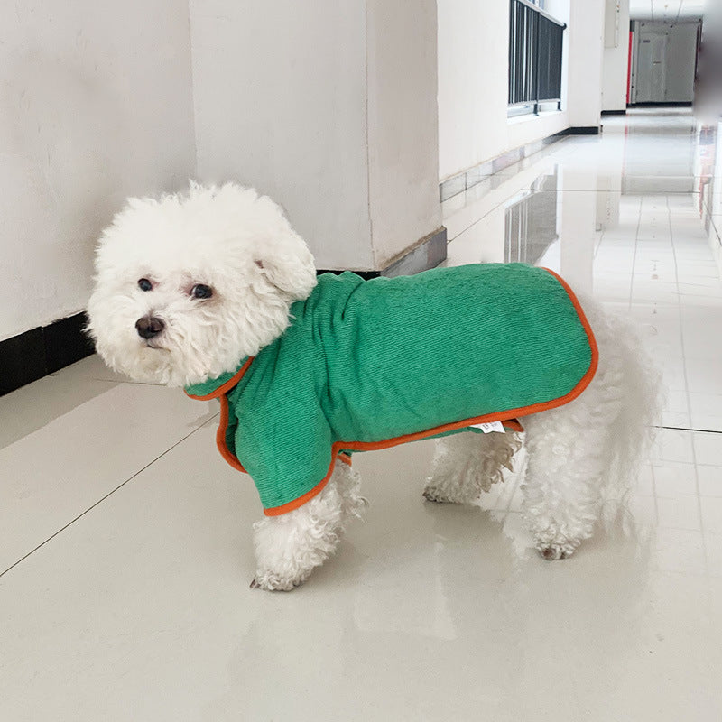Snuggle Dry: The Ultra-Absorbent Microfiber Pet Bathrobe