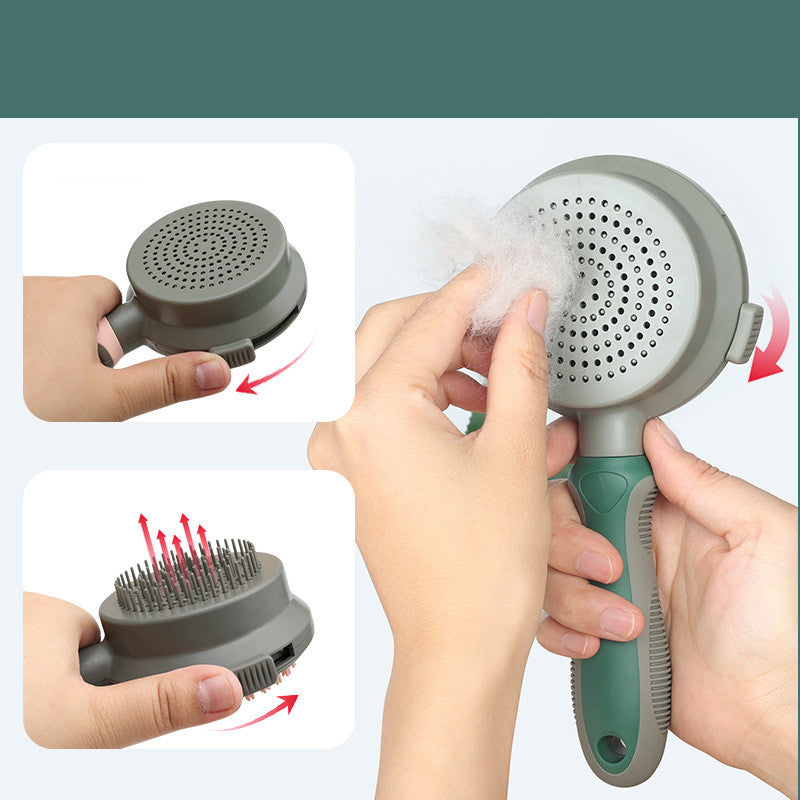 Groom, Massage, & Clean with the 2-in-1 Slicker Brush