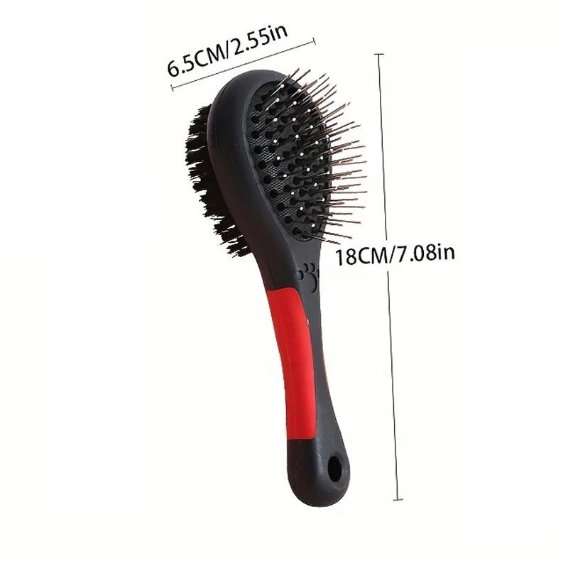 Professional 2-in-1 Grooming Brush for a Shinier, Cleaner Pet